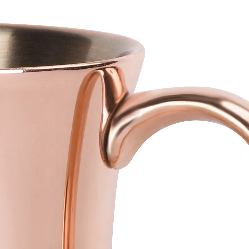 Двухслойная Медная кружка ручная работа прочные кофейные кружки мул чайная