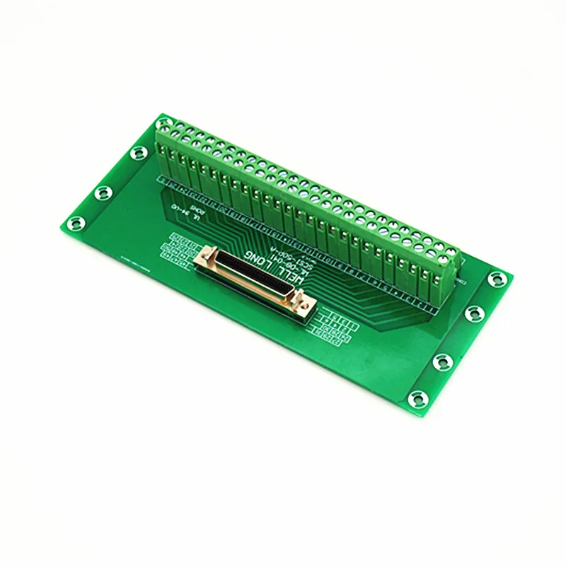 SCSI 50P MDR женский Breakout Board, SCSI терминальный модуль