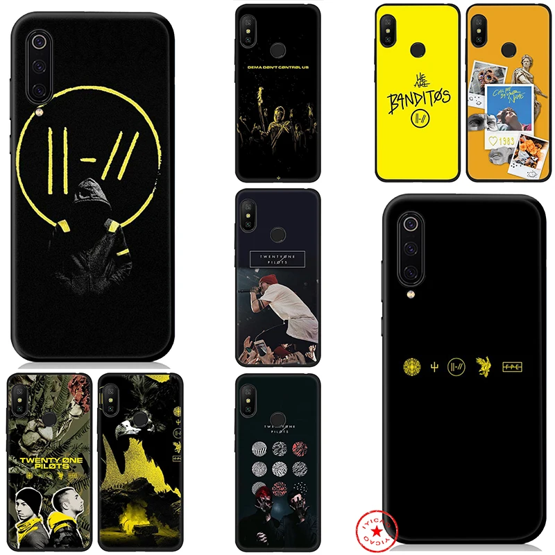 IYICAO Twenty One Pilots Soft Case for Xiaomi Mi A3 A2 A1 8 Lite 9 Se Max 3 F1 5X 6X 6 CC9 CC9e 9T Pro MiA1 MiA2 |