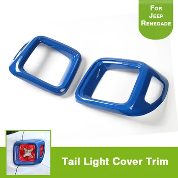 

2Pcs Blue Rear Tail Light Cover For Jeep Renegade 2015 2016