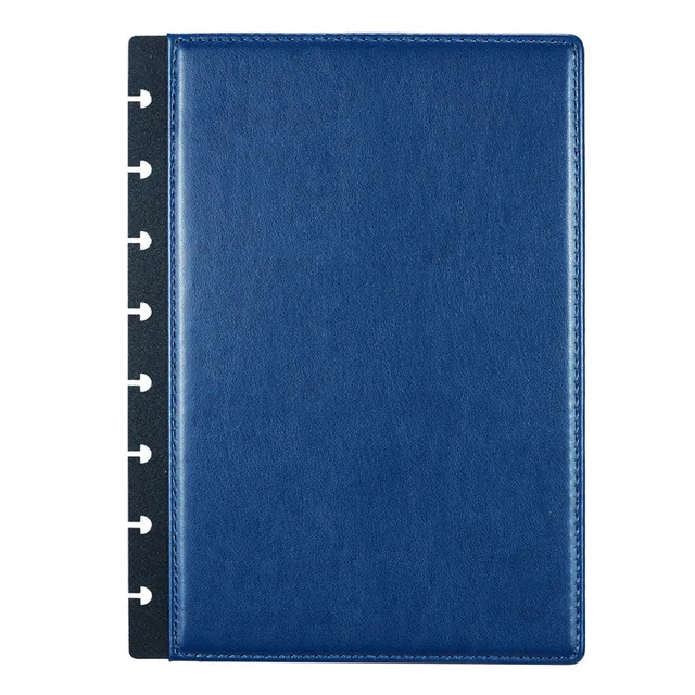 Discbound Planner Cover leather - bleu