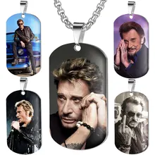 Коллекционное ожерелье на заказ с рокерской подвеской из нержавеющей стали с цветным УФ-принтом для фото, юбилейное ожерелье, подарок для мужчин