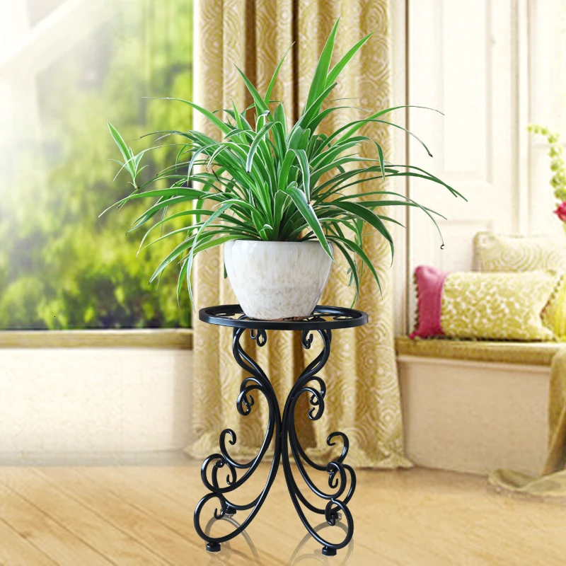 

A Art Flower Rack Room Built-in Frame Iron Art Landing Type Balcony Green Luo Chlorophytum Discharge Flowerpot Of Flower Airs