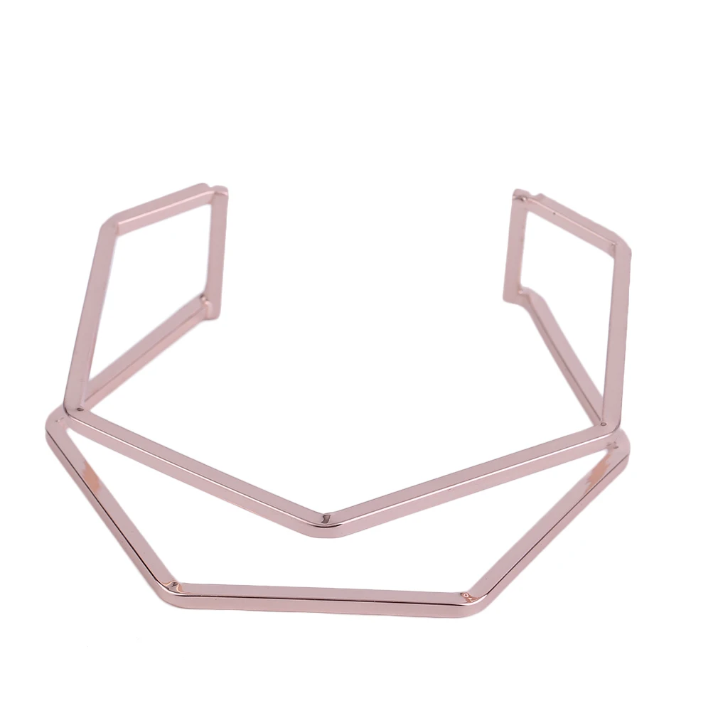 Необычный Lozenge Форма Открытый браслет красивый браслет регулируемый специальный дизайн модные ювелирные изделия