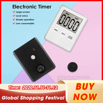 

Kitchen Tools Kitchen Timer Magnetic Pocket Cook Chef Restaurant Egg Counter Alarm Super Thin LCD Digital Screen Kitchen Timer