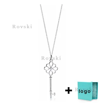 

XL TFX Rllen fashion exquisite plain key series necklace, suitable for women's party jewelry wholesale free shipping.