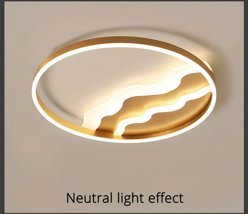 Светодиодные потолочные светильники золотистого цвета для гостиной, спальни, дистанционного управления, Lamparas De Techo, современные светильники для дома