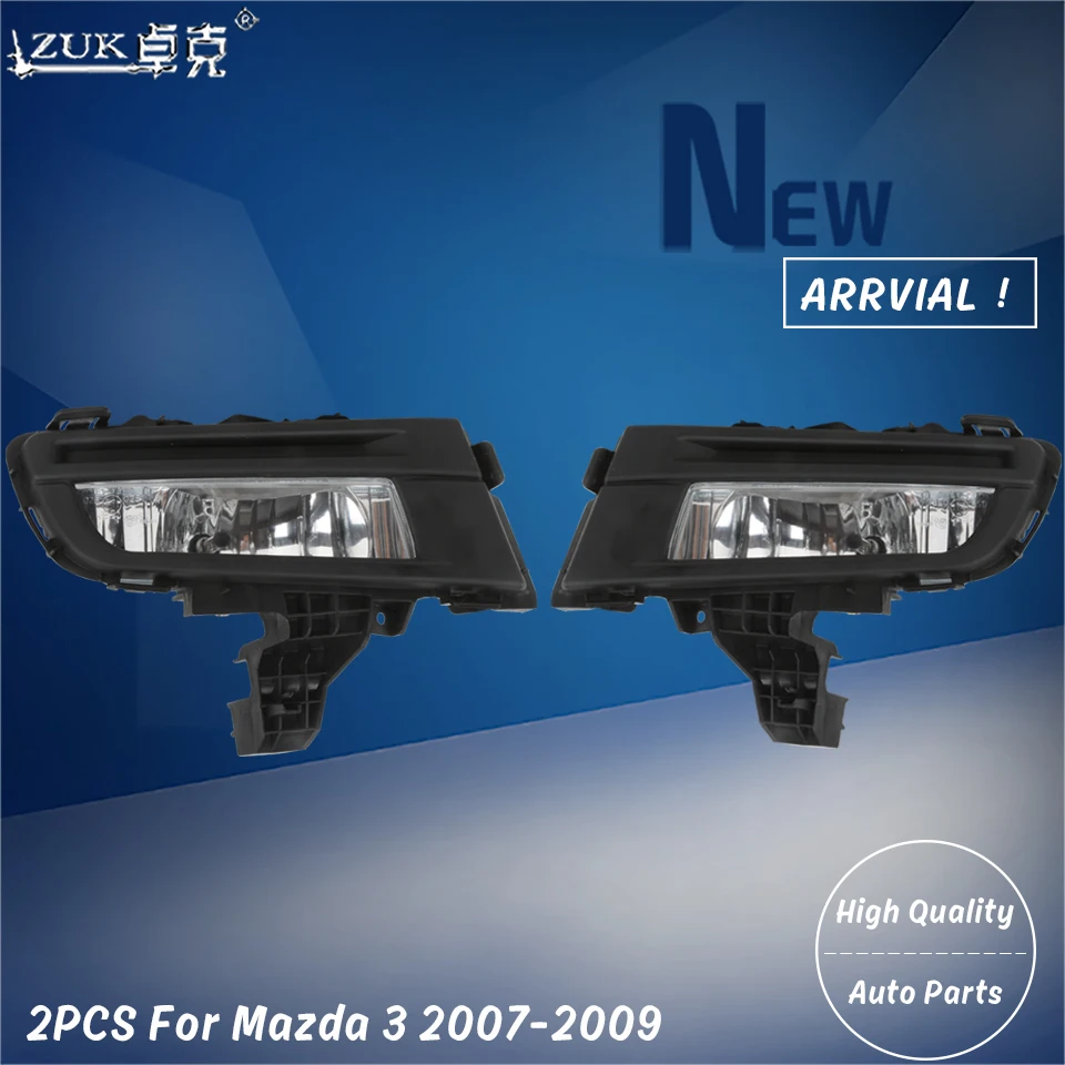 Cena ZUK 2 sztuk światło przeciwmgielne przedniego zderzaka przeciwmgielne do jazdy dziennej jazdy Anti światła przeciwmgielne dla Mazda 3 M3 2007 2008 2009 lampy przeciwmgielne 12V 51W