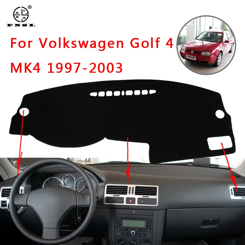 PNSL коврик для приборной панели автомобиля Volkswagen Golf 4 MK4 1997 ~ 2003 Солнцезащитный блок