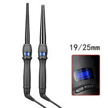 Профессиональные ЖК-щипцы для завивки волос конические щипцы для завивки однотрубные турмалиновые керамические глазури груша цветок конус электрические бигуди