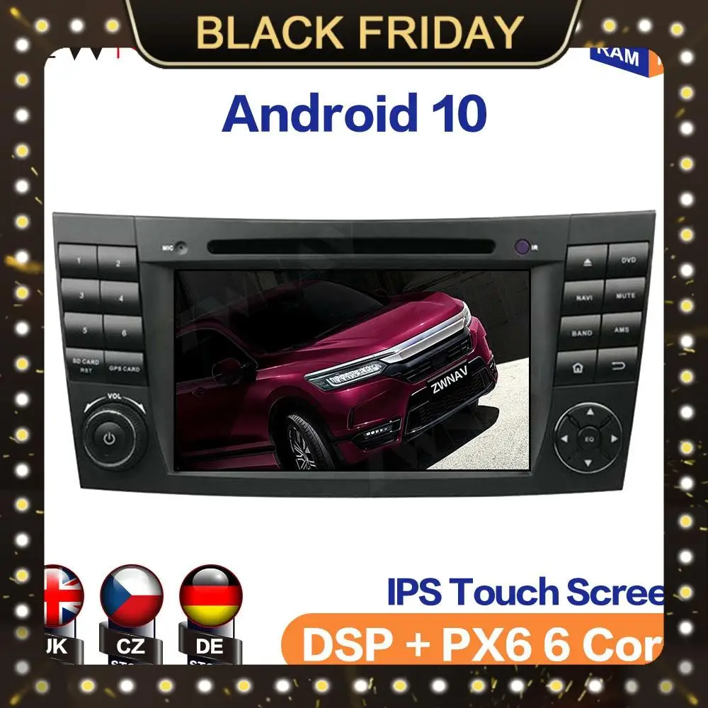 

Android 10 IPS Screen For Mercedes-Benz Class W211 Screen Car Multimedia Player Navigation Audio Radio Stereo Head Unit