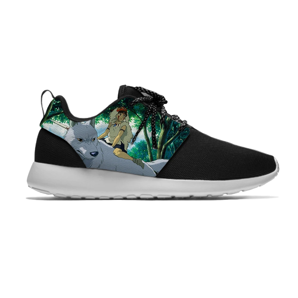 

Princess Mononoke Anime Cute Kawaii Funny Popular Vogue Kids Sport Running Shoes Casual Breathable Sneakers Boys Children Girls