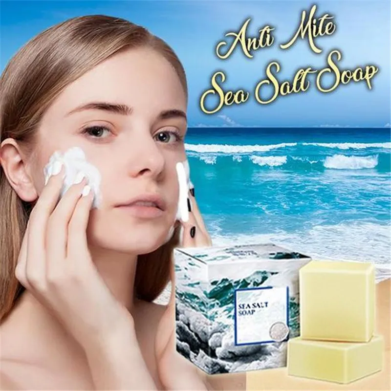 Sea Salt Soap Oil Control Remover Makeup Moisturize Face Wash Goat Milk