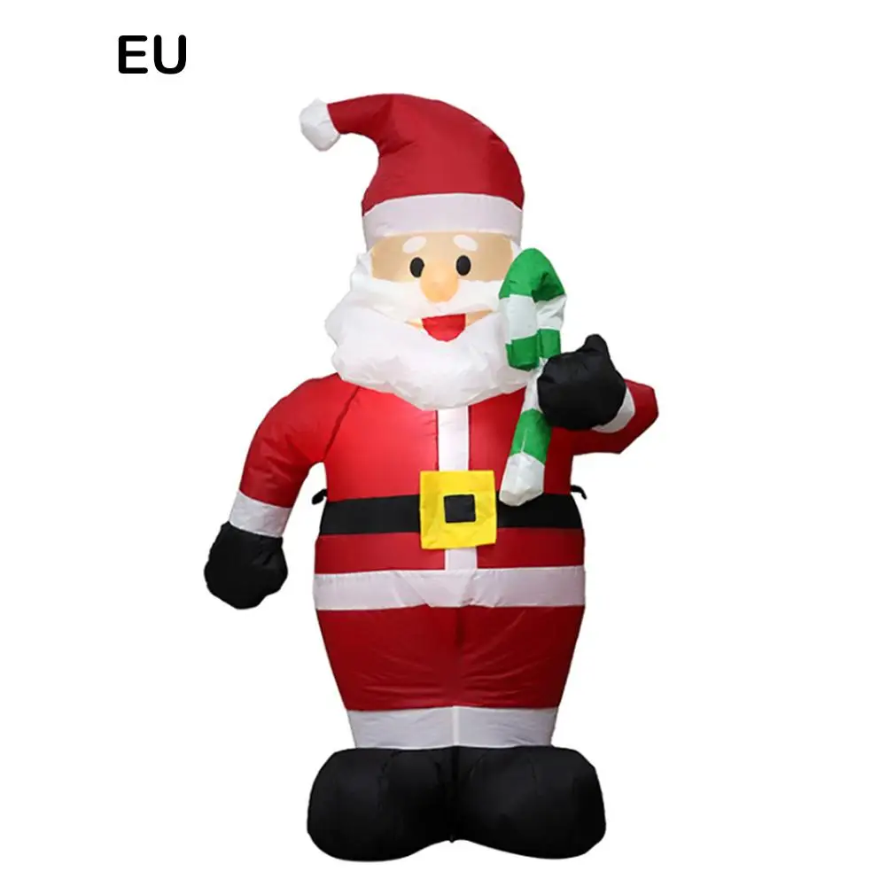 1,2 м Санта Клаус рождественские надувные лампы для украшения двора EU/US вилка Санта Клаус для домашнего сада и других мест игры - Цвет: EU Plug