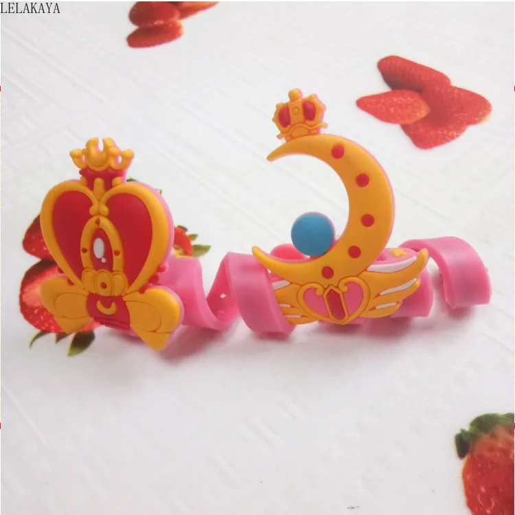 Аниме Сейлор Мун 1 шт. Tsukino Usagi сердце Луна экшн Искусственная резина usb линия