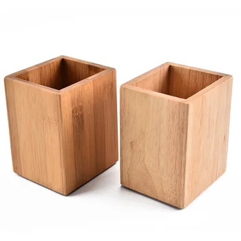 

Chopsticks Stand Kitchen Bamboo Tableware Drying Container Storage Bucket Cutlery Organizer for Restaurant