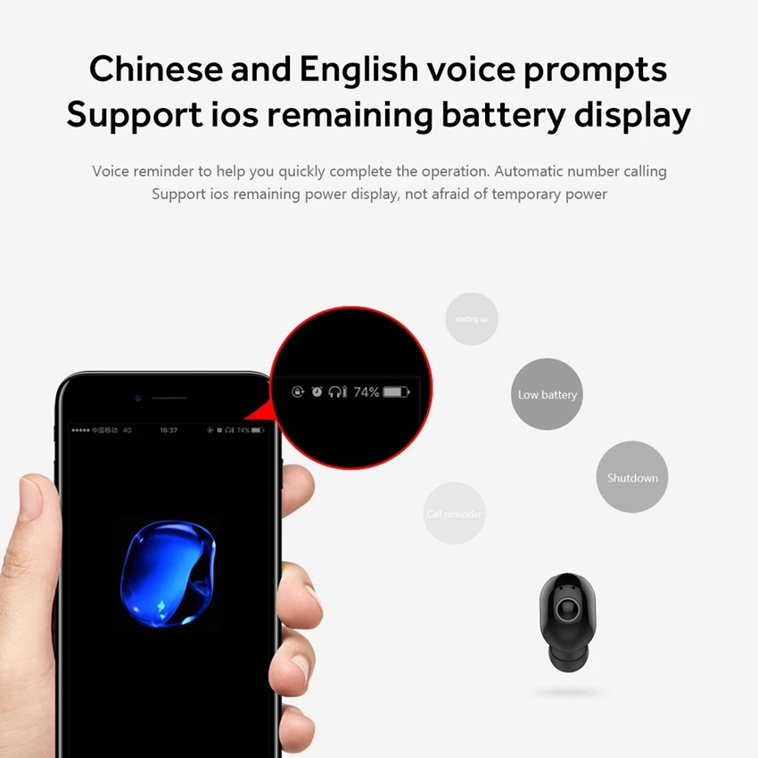 TWS беспроводной Bluetooth интеллектуальное шумоподавление Функция мини невидимый беспроводной Bluetooth 5,0 наушники одна гарнитура IY280
