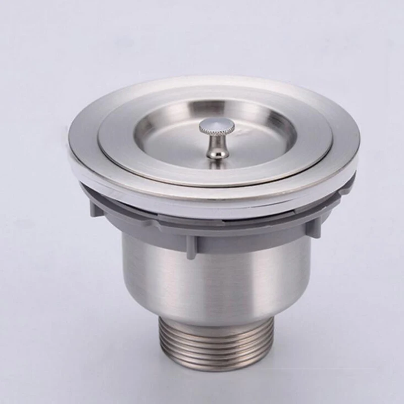 

Stainless Steel Kitchen Sink Drain Assembly Waste Strainer and Basket Strainer Stopper Waste Plug Sink Filter