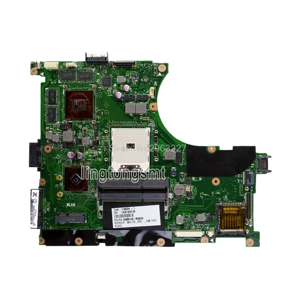 N56DY Motherboard Rev 2.0 Graphic HD8750M For Asus