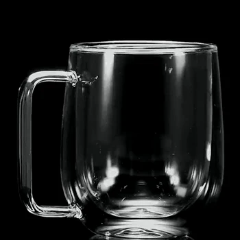 

250ml Double Wall glass Coffee Mugs Heat Resistant Boiling water cup Thermal Insulated Tea Beer Milk Mugs Drinkware accessories