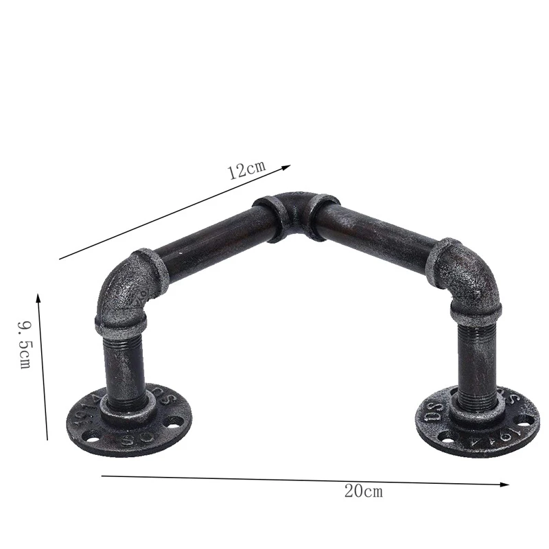 Pipe Towel Rack Wall Mount Wine Rack Bath Towel Holder Towel Horse DIY Decor Hand Towel Rack for Bathroom Dinning Room Bar