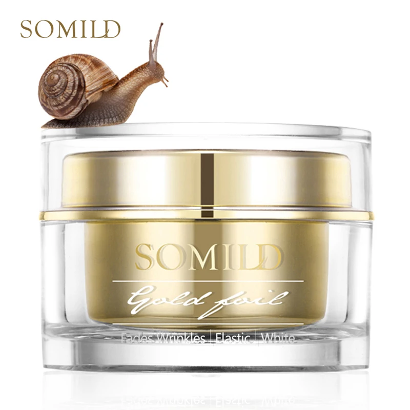 

SOMILD 24K Gold Face Cream Snail Essence Anti Aging Skin Care Wrinkle Blemish Remove Korean Cosmetics Eye Cream Facial Whitening