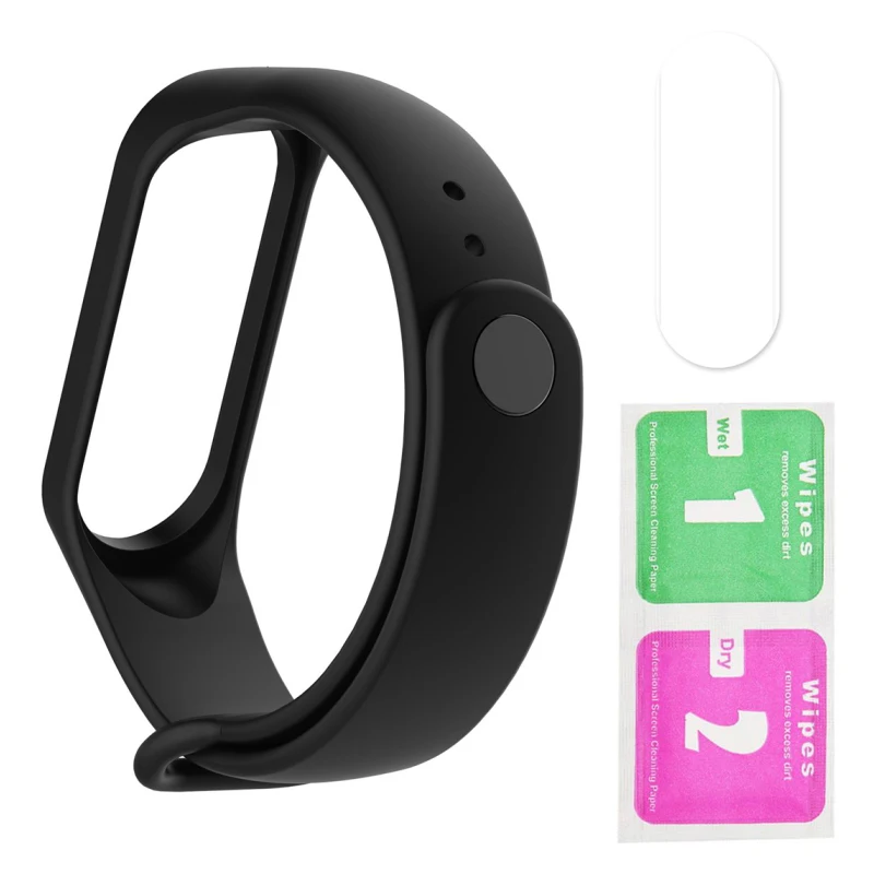 50 шт./лот ремешок Mi Band 3 и 4 силиконовые ремешки для часов Xiaomi четыре Xiami Xaomi Xaiomy |
