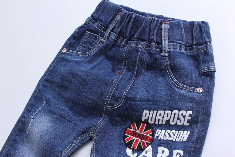 

2018 Summer New Style Childrenswear Crawler Children Knee-length Denim Shorts Korean-style Boys' Cropped Pants Childrenswear