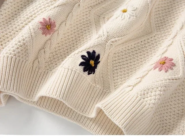 Женский свитер, Осень-зима, круглый вырез, Ромб, полый цвет, трёхмерный свитер, вязаный крючком