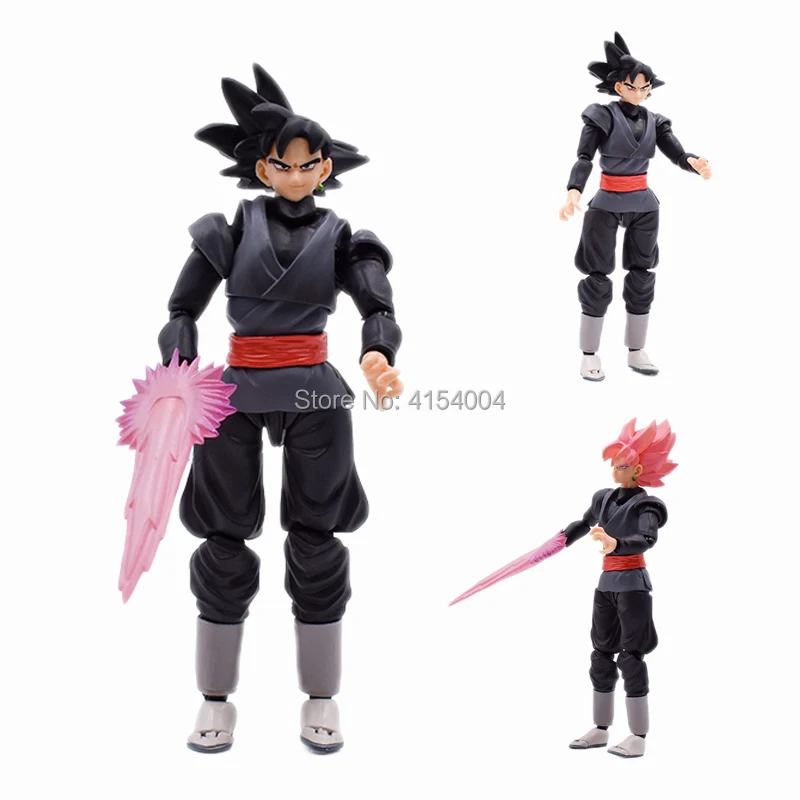 Dragon Ball SHF Son Goku Gokou Black Zamasu Bulma Great Saiyaman Gohan PVC Action Figure Toy Model