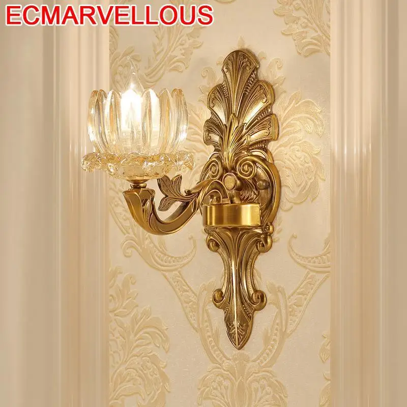 

Para Parede Indoor Lighting Luminaire Applique Penteadeira Crystal For Home Wandlamp Bedroom Light Aplique Luz Pared Wall Lamp