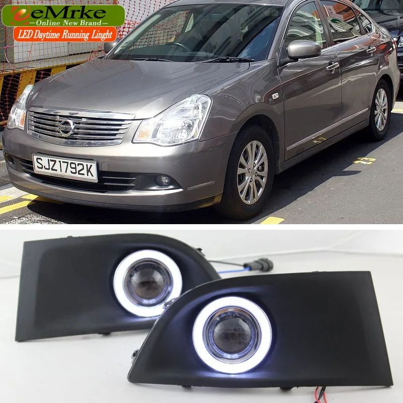 EeMrke для Nissan Bluebird Sylphy G11 светодиодные дневные ходовые огни ангельский глаз DRL