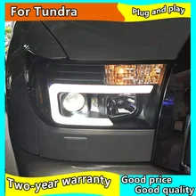 Головной фонарь для Toyota Tundra 2007-2013 светодиодный фары для Sequoia светодиодный фонарь двухксеноновый светодиодный DRL 07-13 фара в сборе