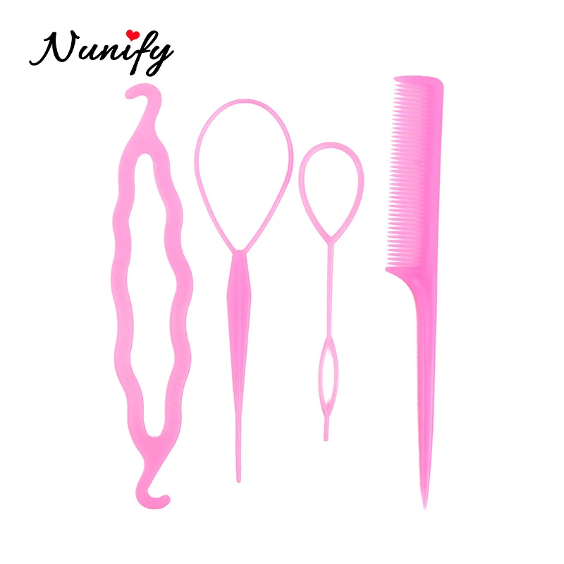 Nunify, легкое плетение, устройство для волос, льняные парикмахерские инструменты для женщин, инструменты для создания причесок, заколки для волос, профессиональные инструменты для макияжа