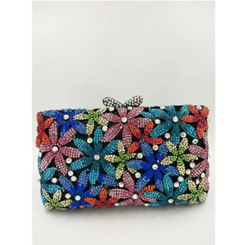 

2020 Newest Crystal Diamond Chain Evening Bag Crystal Diamond Evening Bag for Bridal Clutch Purse Party Ladies Party Small Purse