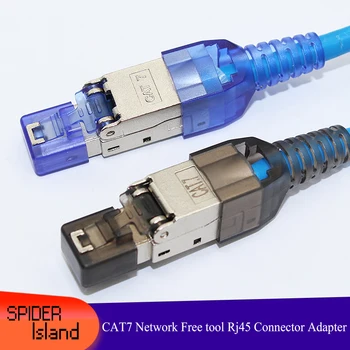 

Network Cable Adapter Rj45 Free tool CAT7 Shield Gigabit Module Keystone Connector
