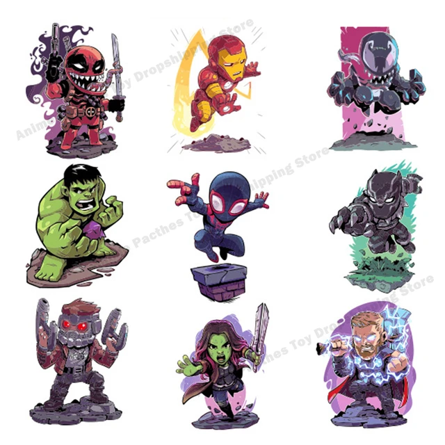 Disney Marvel Superheroes Applique Anime Cartoon Patch Stickers Heat  Transfer Iron On Patches Clothes Accessories Decration Gift - Patches -  AliExpress