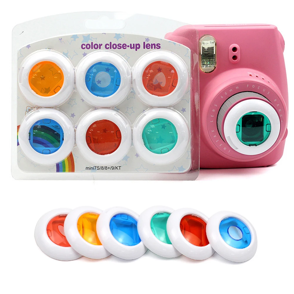 Цветная видеокамера Объектив для камер Fujifilm Instax Mini 11 9 8 + 7 s KT 6 шт. |