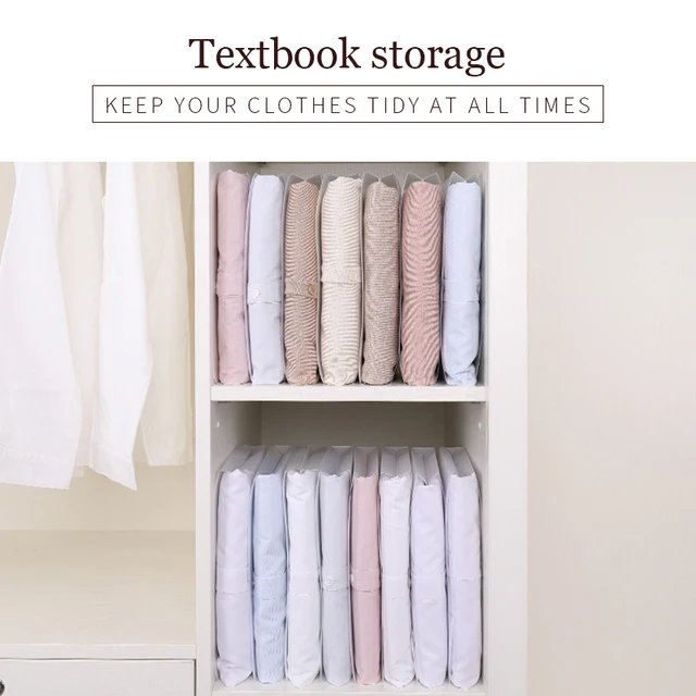 Wardrobe Clothing Storage System T shirts Anti Wrinkle Folding Board Dust  proof Closet Storage Box Travel Suitcase Organizer - AliExpress