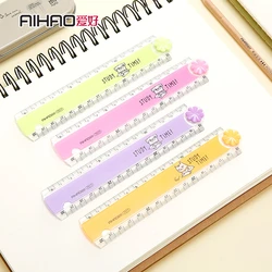 Règle pliante de couleur pour enfants, 1 pièce, 30CM, mignon Kawaii, pour dessin, bricolage, papeterie scolaire et de bureau 
