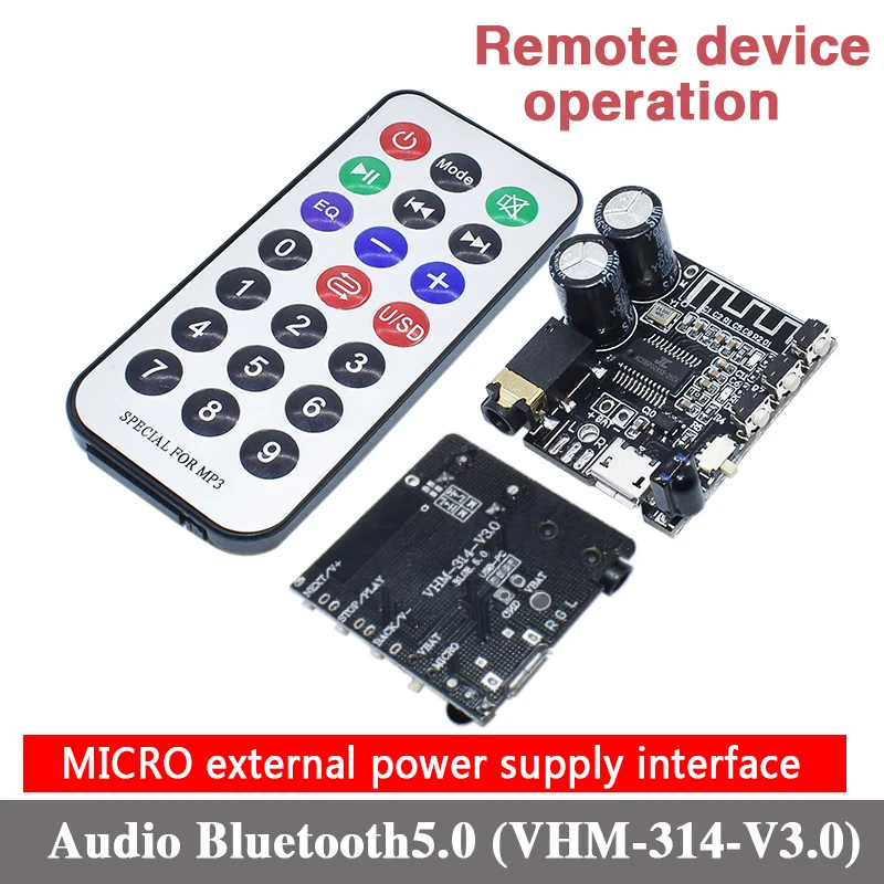 Плата декодера Bluetooth MP3 5 В плата без потерь автомобильный динамик аудио усилитель