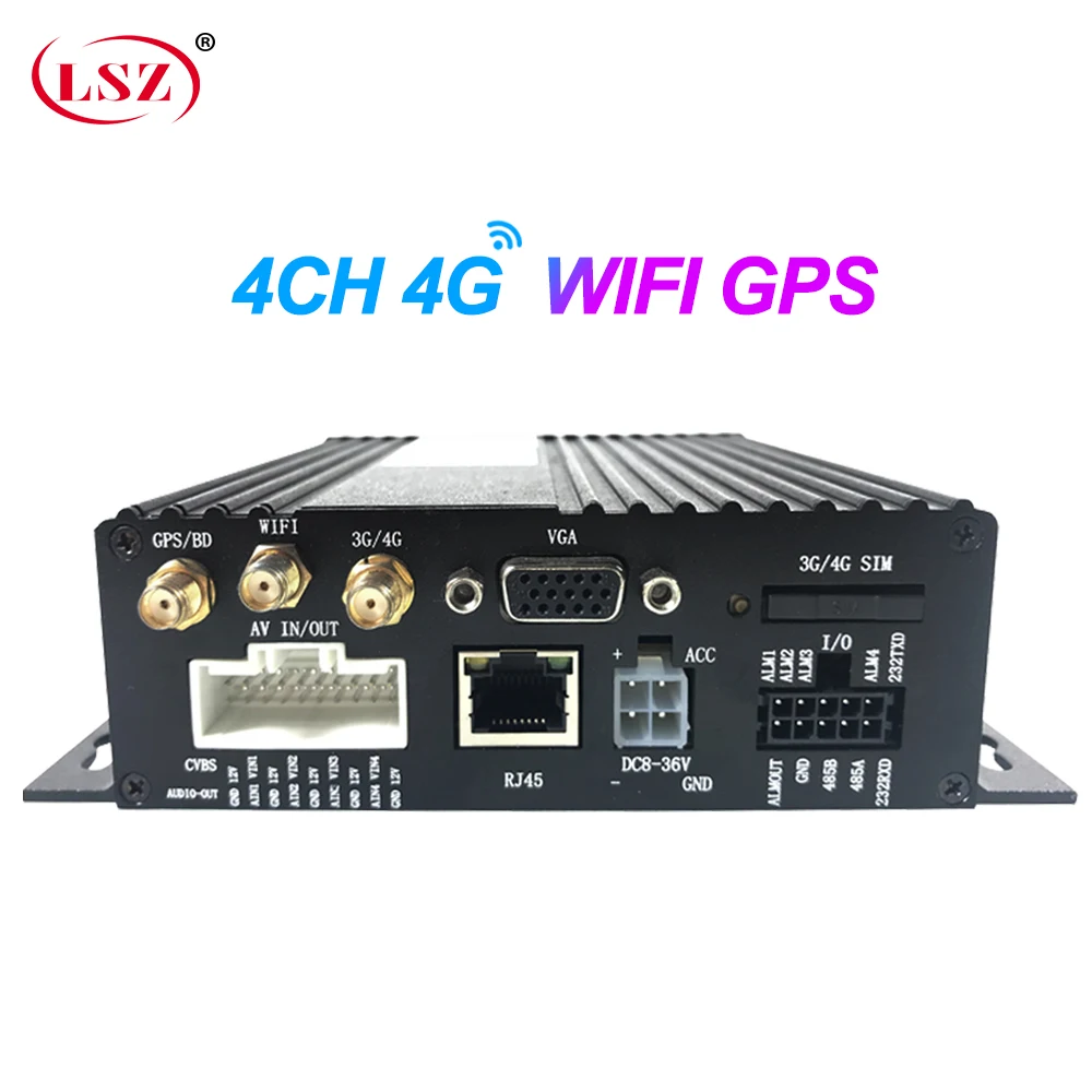 LSZ Китай производитель высокого качества 4g Мобильный dvr с wifi gps mdvr автобус/большой грузовик/такси PAL/NTSC