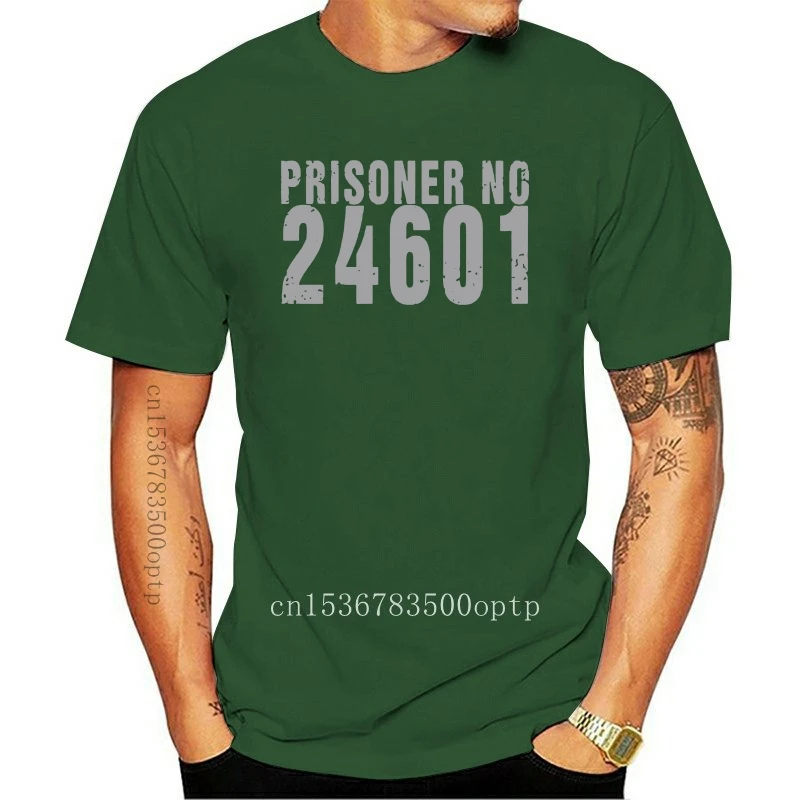 Prisoner No Les Miserables 24601 Summer Basic Casual Short Cotton T-Shirt(Regular and Big and Tall Sizes Included)