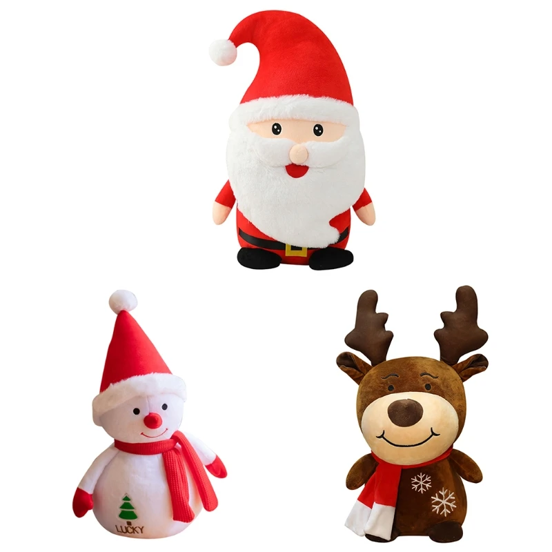 

Christmas Plush Dolls Home Decorations Toys Santa Claus Elk Doll Christmas tree F3ME