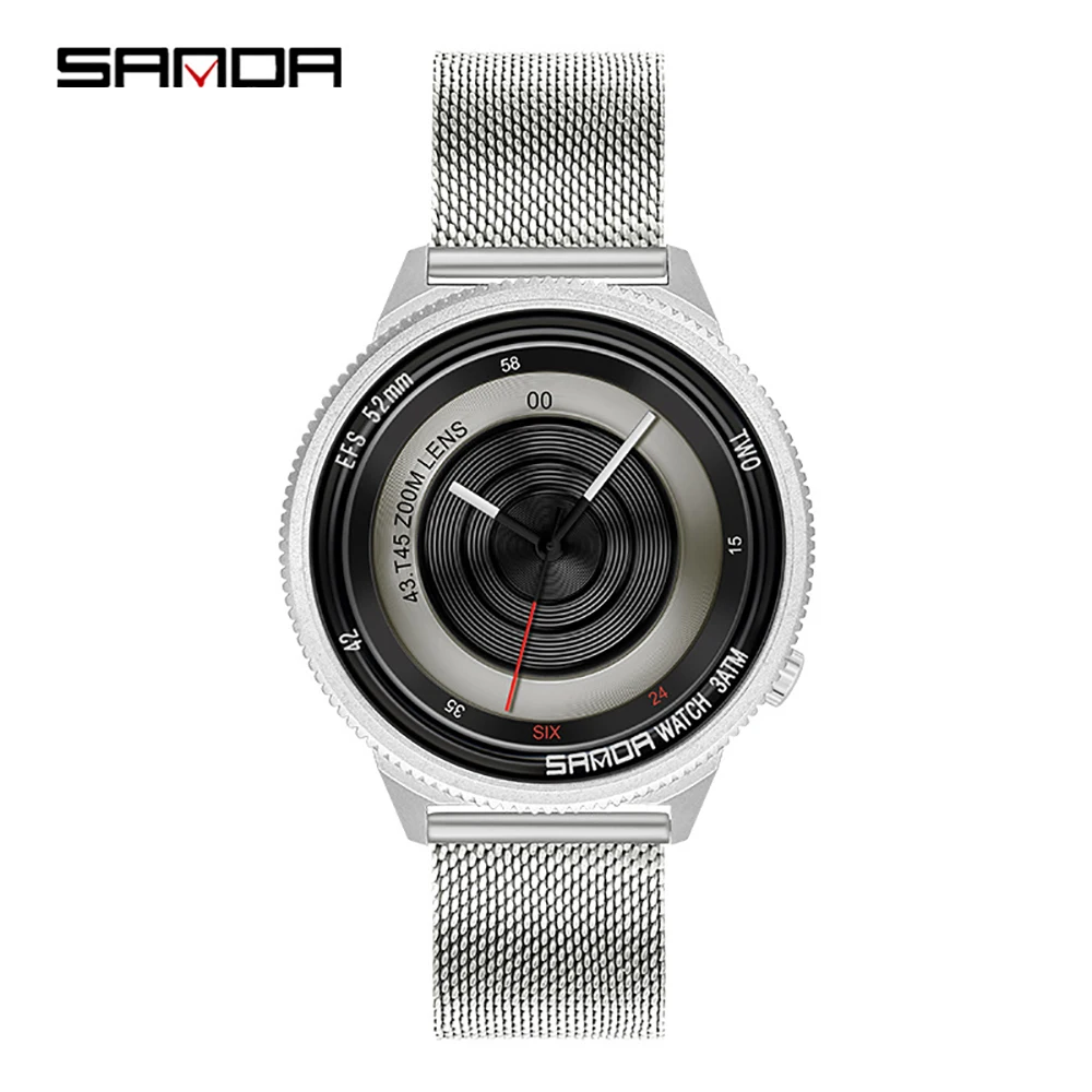

SANDA Watch Fashion Men's Watches Student Waterproof Quartz Wristwatch Personality Leisure Multi-Function Outdoor Sport Watch