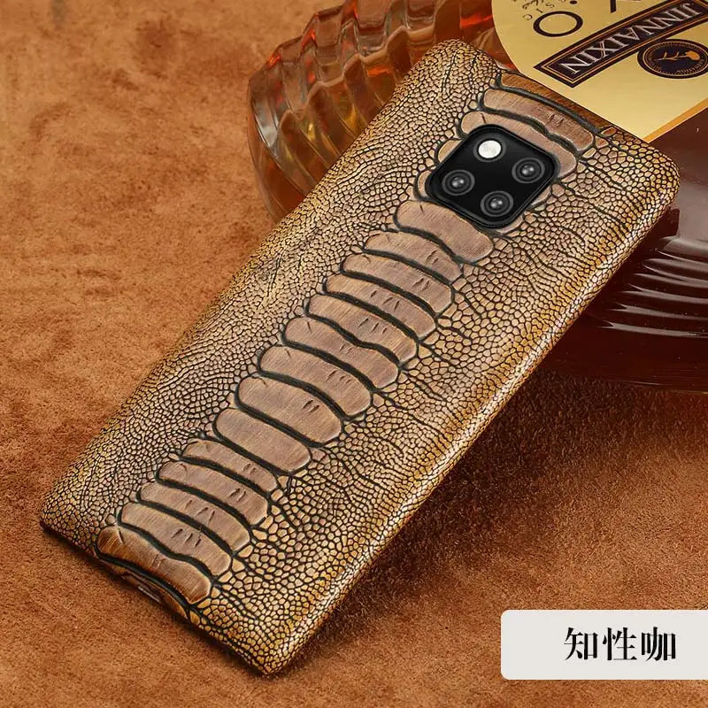 Роскошный кожаный чехол для телефона huawei mate 20 pro mate 30 P30 PRO Lite P20 Y9 P SMART Cover для Honor 8X20 Pro 10 V20 9X - Цвет: Кофе