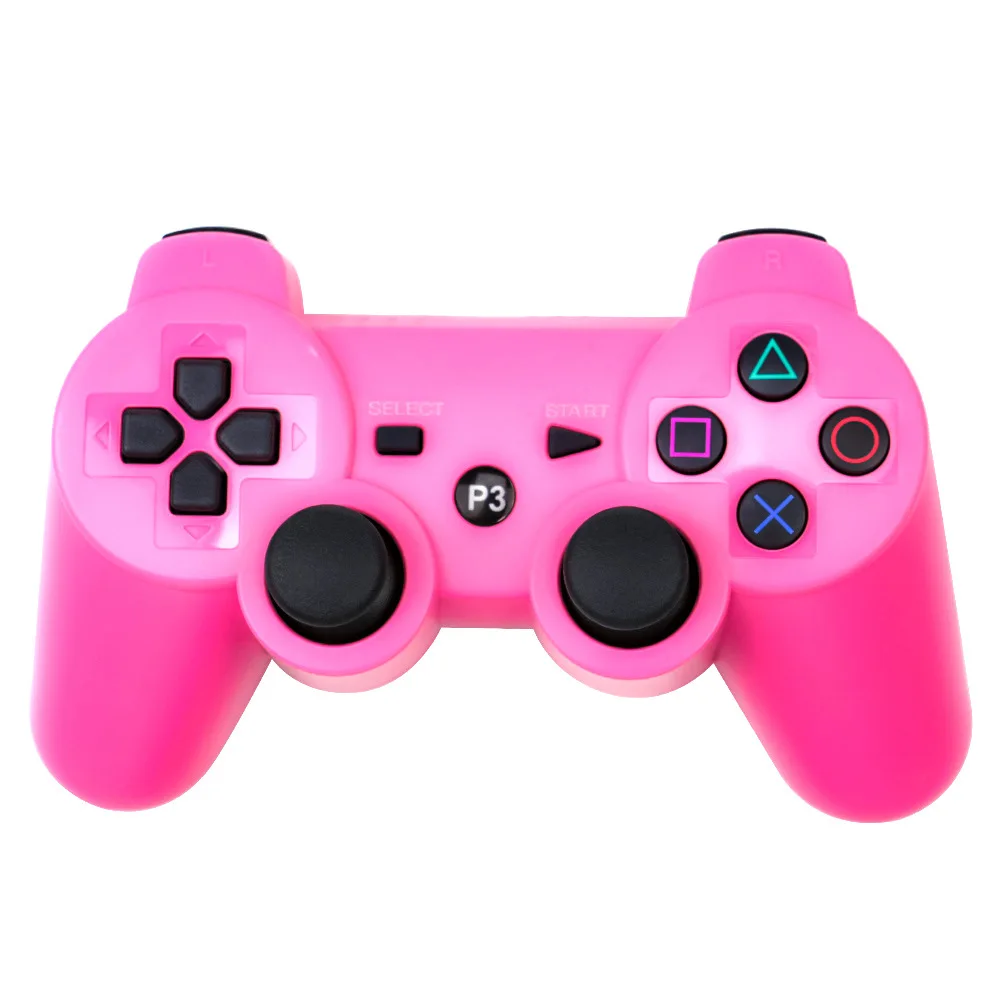 Беспроводной Bluetooth контроллер для sony PS3 геймпад для Play Station 3 джойстик для sony Playstation 3 PC для Dualshock контроллер - Цвет: Type 2 Pink