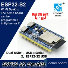 YD-ESP32-S2 ESP32-S2-Saola Dual USB Placa de desarrollo Pyboard CircuitPython Micropython wifi ESP32-S2-DevKitC-1