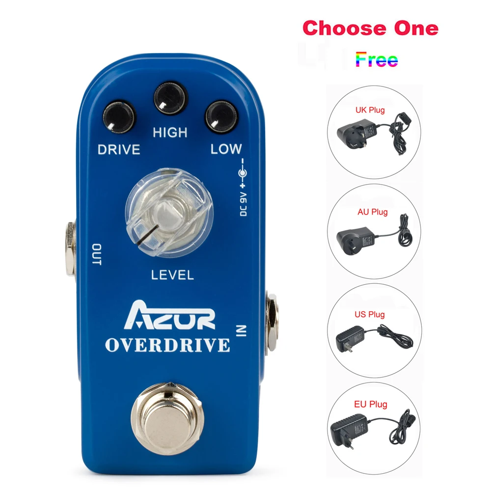 AP-308 Overdrive Мини гитарный эффект педаль портативный педаль эффект гитары Overdrive гитарная педаль музыкальные аксессуары