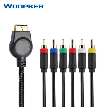 

1.8m/6ft Multi Component AV Out Cable for PlayStation 2 3 for PS3 PS2 Game Braided Cables